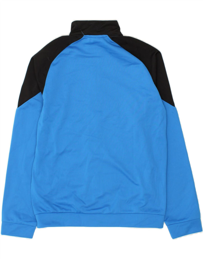 PUMA Boys Graphic Tracksuit Top Jacket 13-14 Years Blue Colourblock Vintage Puma and Second-Hand Puma from Messina Hembry 