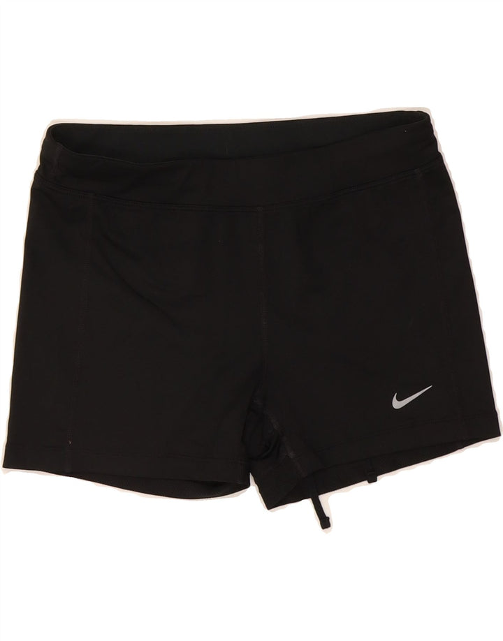 NIKE Womens Dri Fit Sport Shorts UK 12 Medium  Black Polyester Vintage Nike and Second-Hand Nike from Messina Hembry 