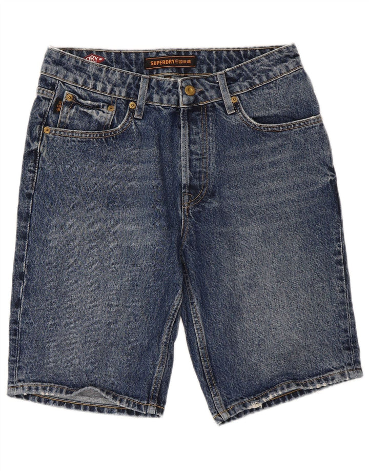 SUPERDRY Womens Denim Shorts W28 Medium  Blue Cotton