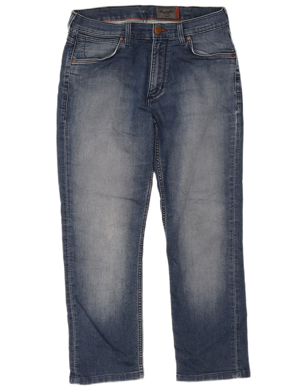 Wrangler Mens Greensboro Straight Jeans W30 L30 Blue