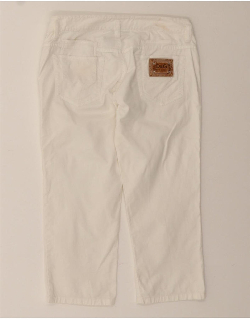 DOLCE & GABBANA Womens Capri Jeans W28 L20 White Cotton Vintage Dolce & Gabbana and Second-Hand Dolce & Gabbana from Messina Hembry 