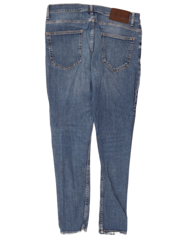 Zara Mens Skinny Jeans EU 42 Large W32 L27 Blue Cotton