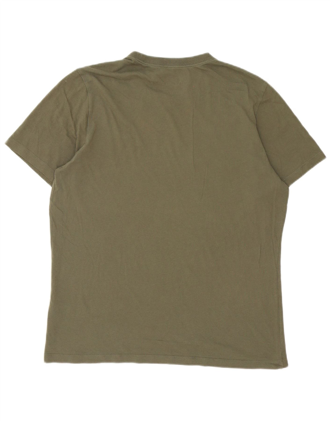 Nike Mens T-Shirt Top Large Khaki Cotton