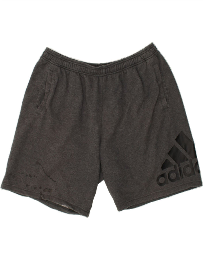 ADIDAS Mens Graphic Sport Shorts XL Grey Cotton | Vintage Adidas | Thrift | Second-Hand Adidas | Used Clothing | Messina Hembry 