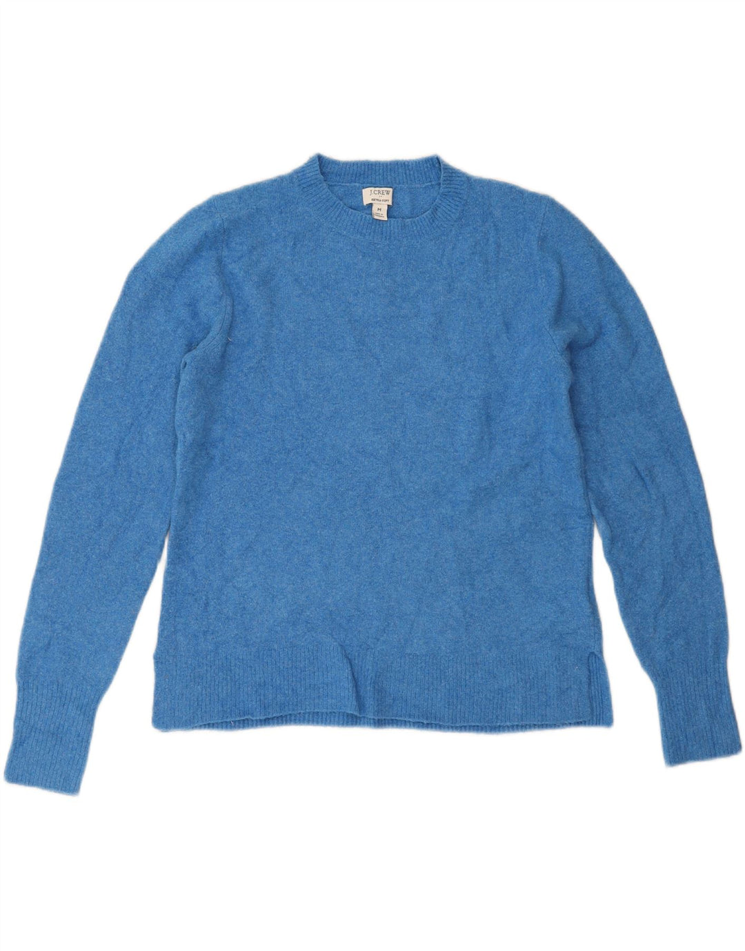 J. CREW Womens Crew Neck Jumper Sweater UK 14 Medium Blue Acrylic Vintage J. Crew and Second-Hand J. Crew from Messina Hembry 