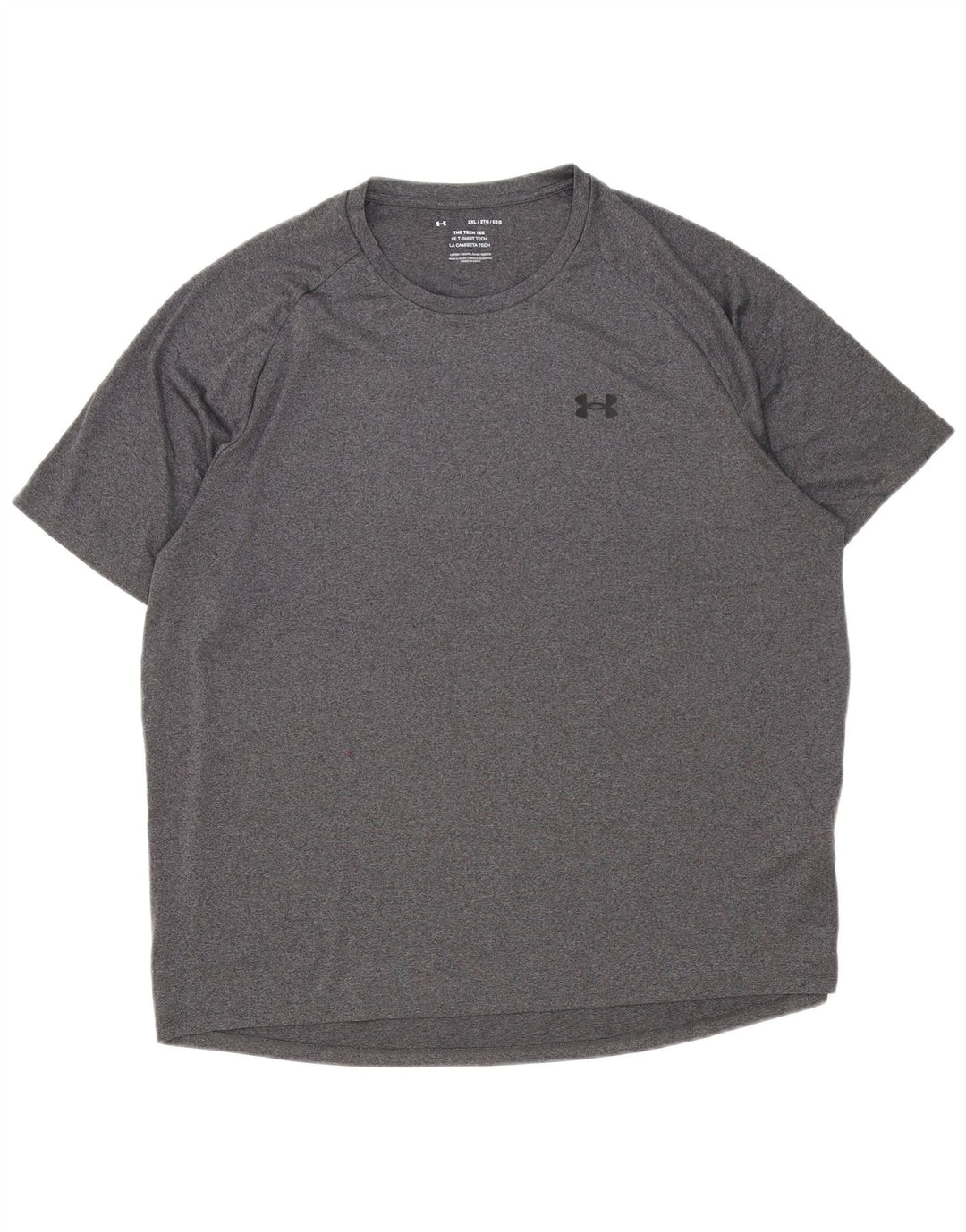 Under Armour Mens T-Shirt Top 2XL Grey Polyester