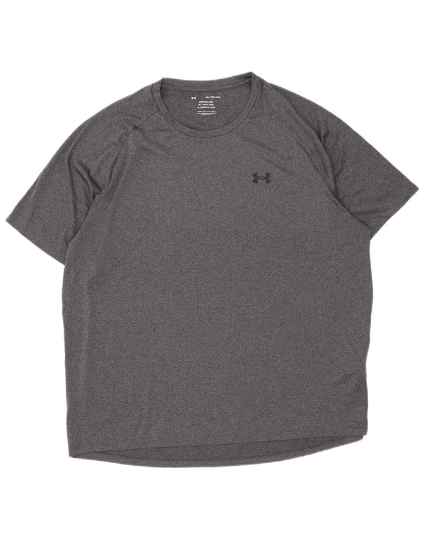Under Armour Mens T-Shirt Top 2XL Grey Polyester