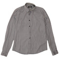 Dkny Mens Shirt Large Grey Cotton