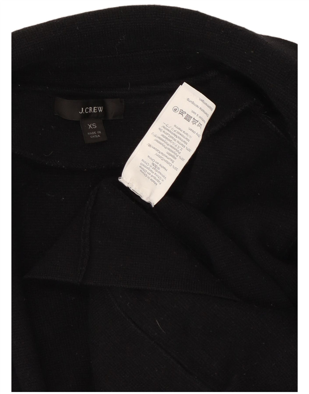 J. Crew Womens Oversized 3/4 Sleeve Open Blazer Jacket UK 6 XS Navy Blue