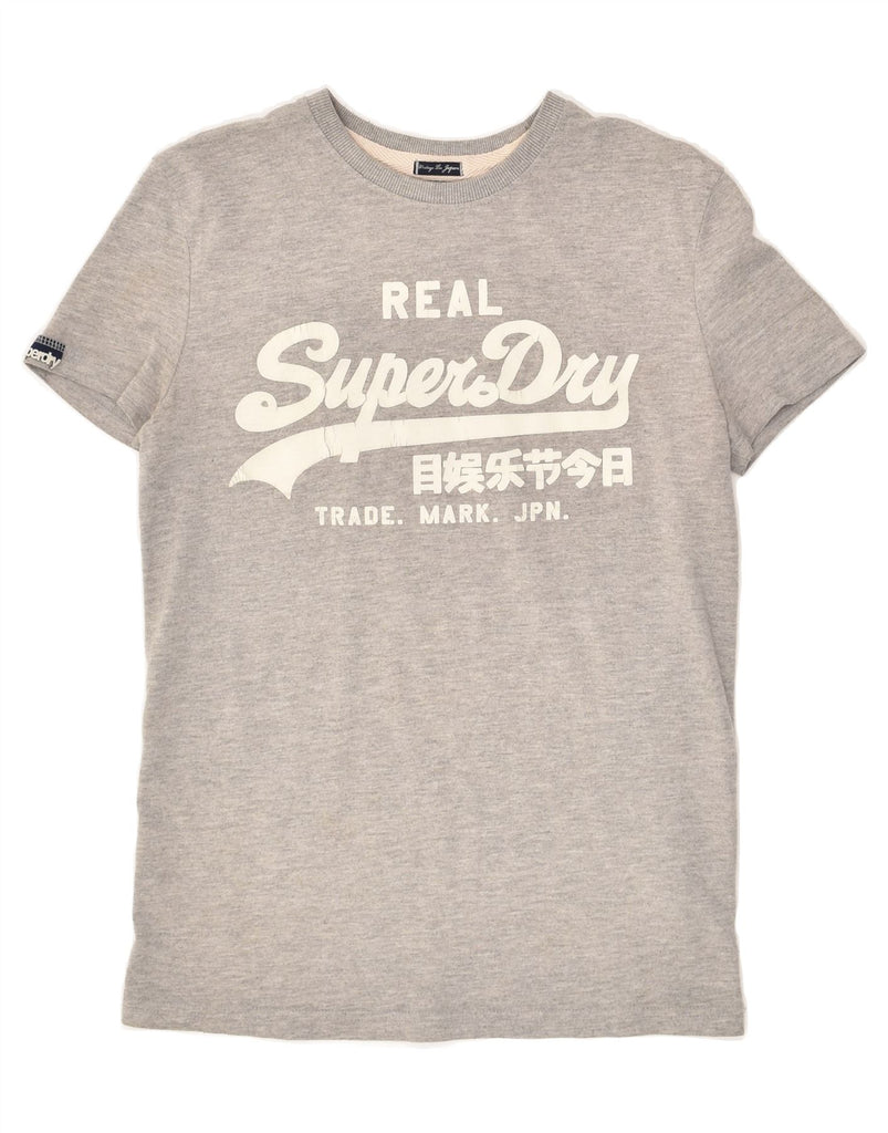 SUPERDRY Mens Graphic T-Shirt Top Small Grey Cotton | Vintage Superdry | Thrift | Second-Hand Superdry | Used Clothing | Messina Hembry 