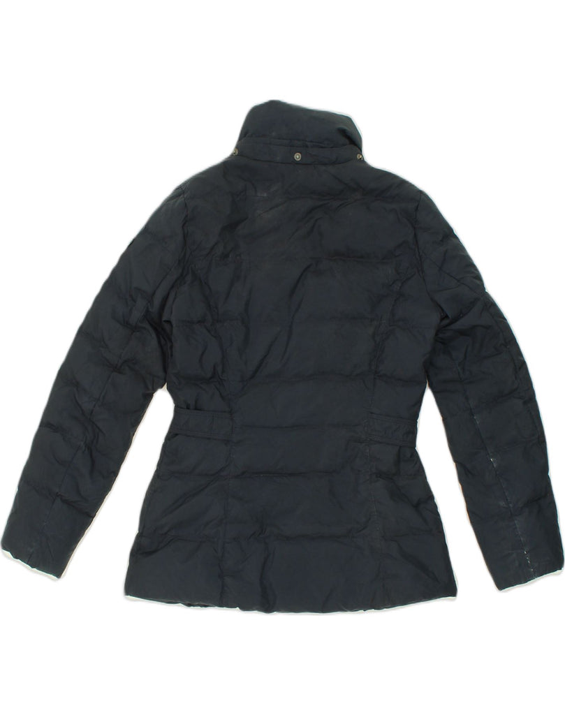 TOMMY HILFIGER Womens Padded Jacket UK 10 Small Navy Blue Polyester | Vintage Tommy Hilfiger | Thrift | Second-Hand Tommy Hilfiger | Used Clothing | Messina Hembry 