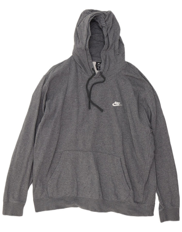 Nike Mens Tall Hoodie Jumper 3XL Grey Cotton