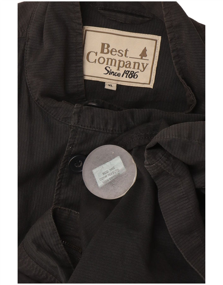 Best Company Mens Utility Jacket UK 42 XL Black Cotton