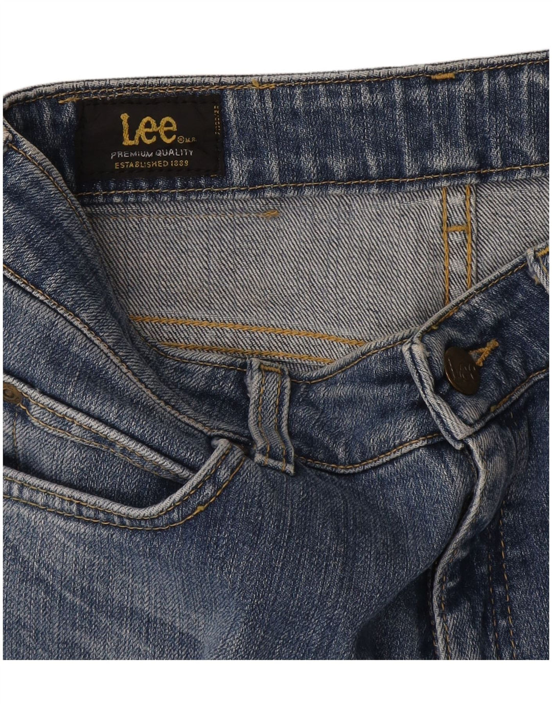 Lee Womens Straight Jeans W28 L29 Blue