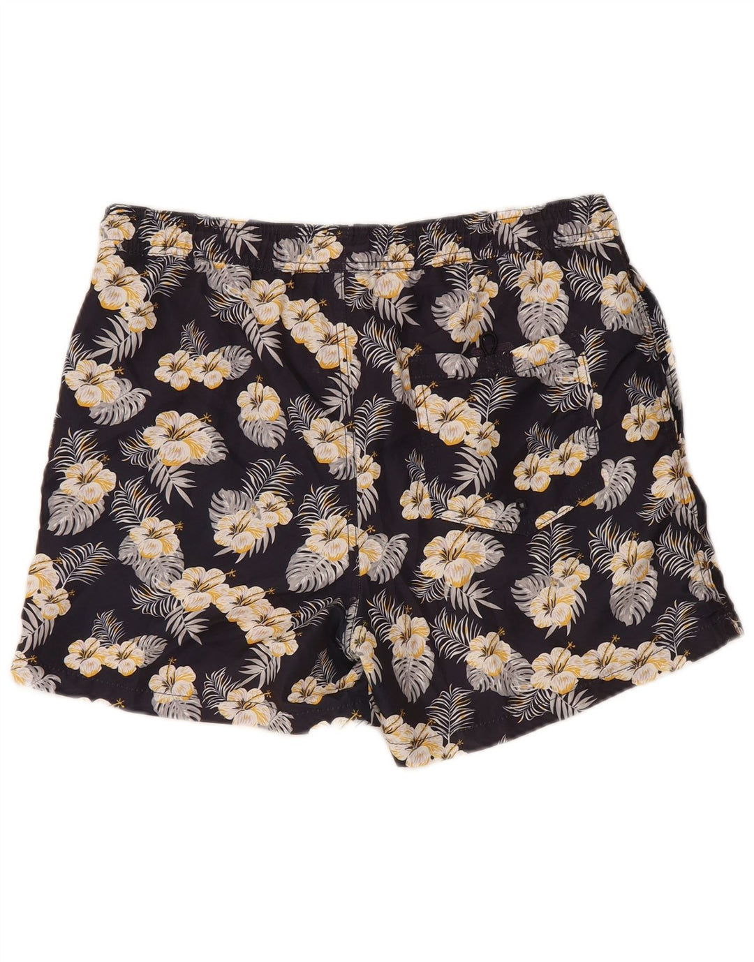 Jack & Jones Mens Swimming Shorts Medium  Navy Blue Floral Polyester