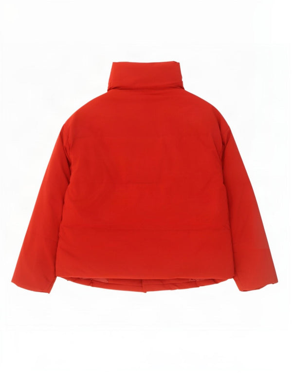 John Lewis Womens Oversized Padded Jacket UK 16 Large Red Polyester