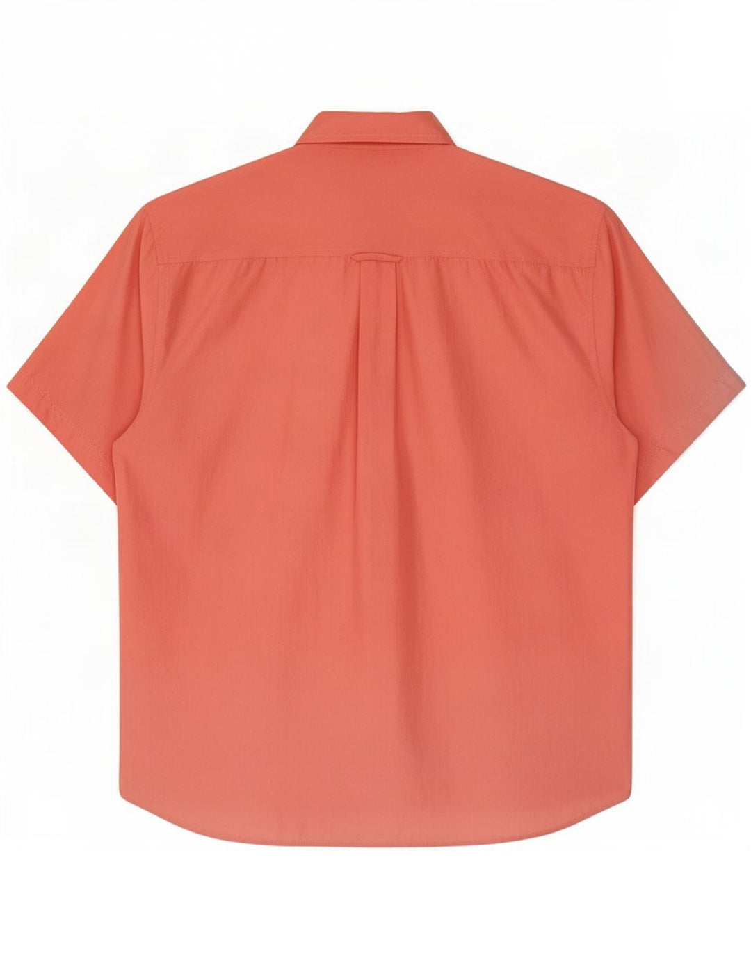 milano Mens Short Sleeve Shirt Medium Pink Silk