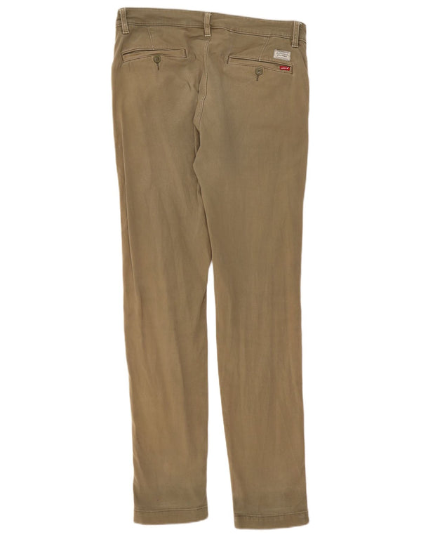 Levi's Mens Standard Tapered Fit Chino Trousers W32 L34 Khaki Cotton