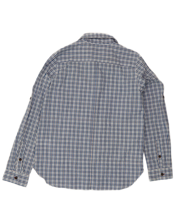 Patagonia Womens Shirt UK 14 Medium Blue Check Cotton