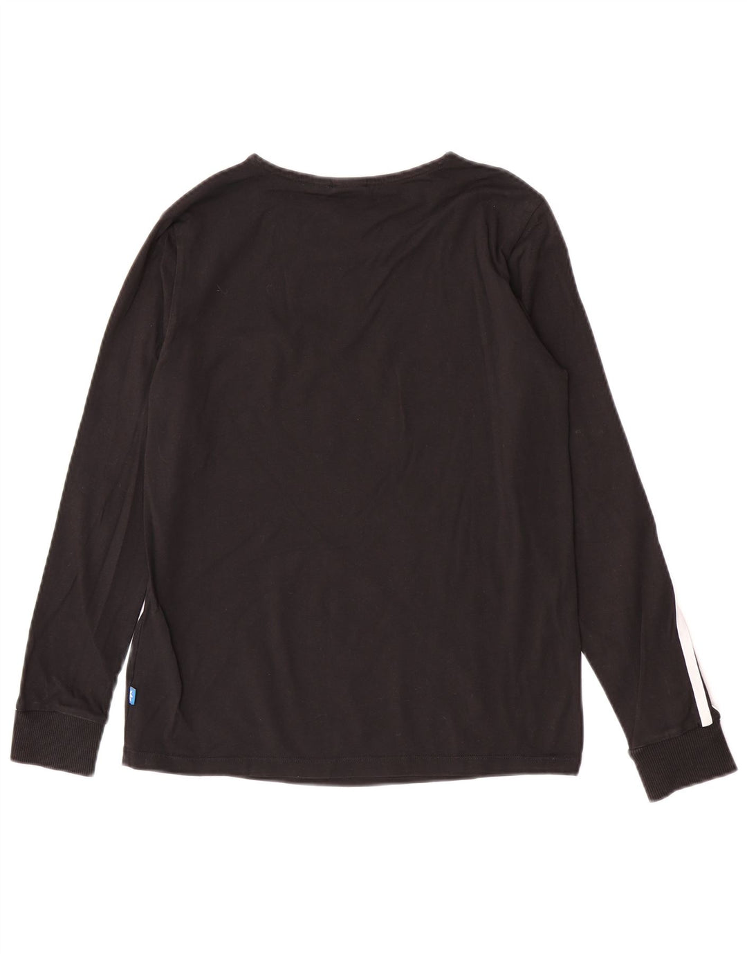 Adidas Womens Top Long Sleeve UK 10 Small Black Cotton