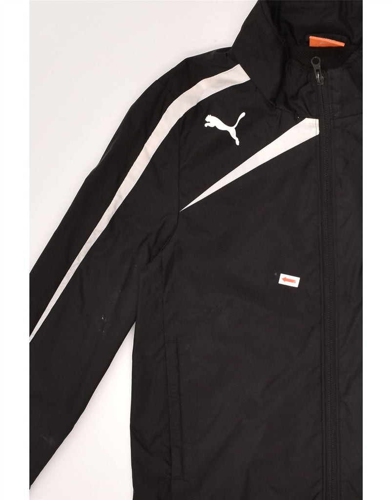 PUMA Boys Tracksuit Top Jacket 7-8 Years Black | Vintage Puma | Thrift | Second-Hand Puma | Used Clothing | Messina Hembry 