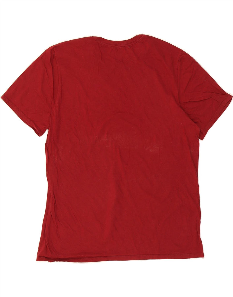 NIKE Mens Athletic Cut Graphic T-Shirt Top Large Red Cotton Vintage Nike and Second-Hand Nike from Messina Hembry 