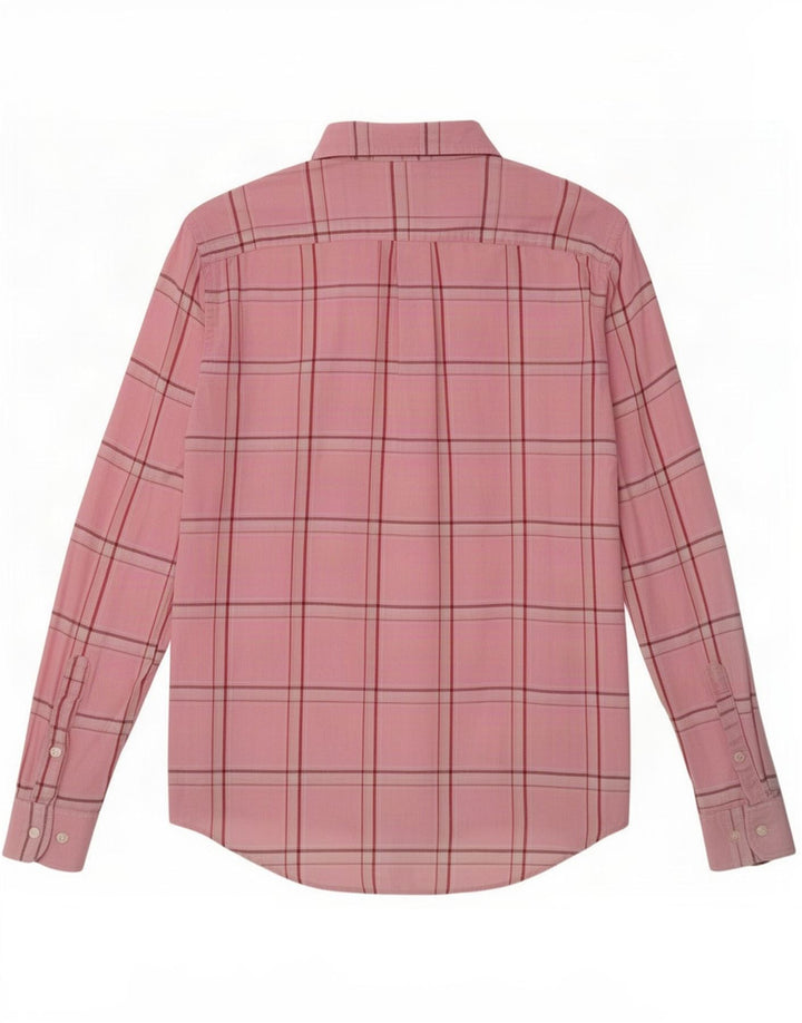 Murphy & Nye Mens Shirt Medium Pink Check Cotton