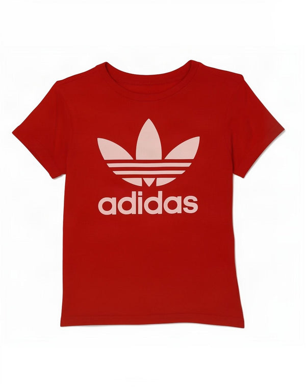 Adidas Boys Graphic T-Shirt Top 10-11 Years Red Cotton