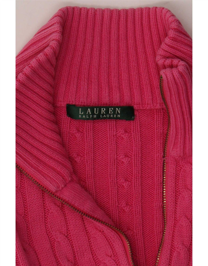 Ralph Lauren Womens Cardigan Sweater UK 8 Small Pink