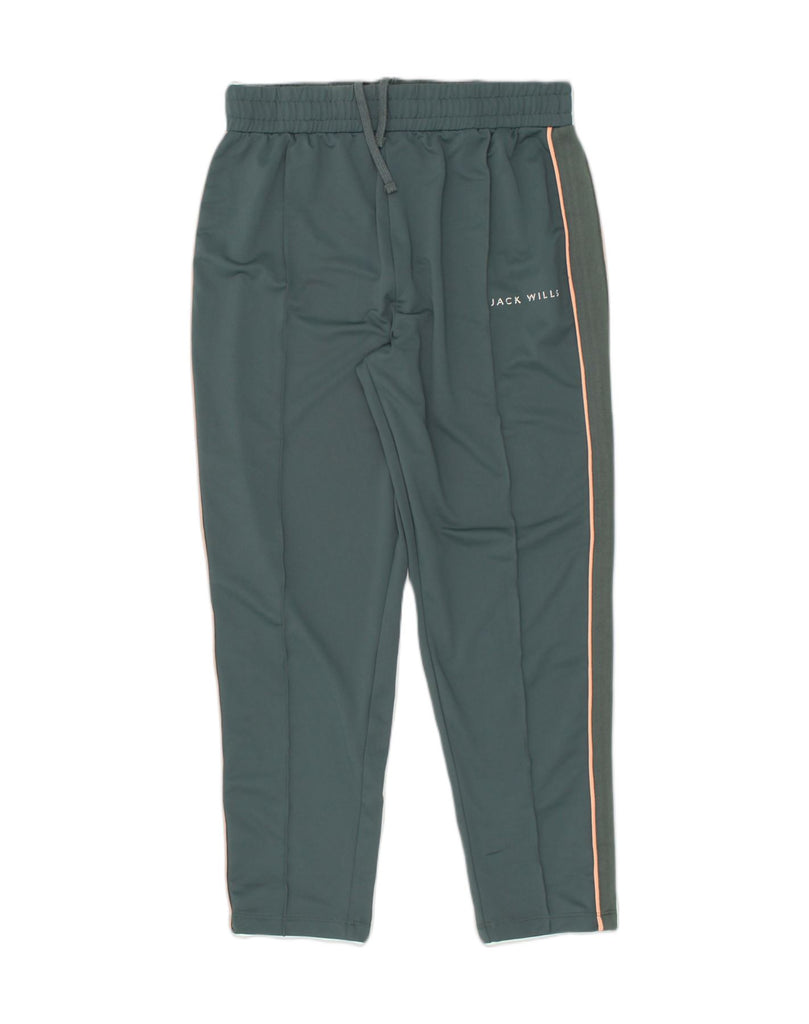 JACK WILLS Womens Tracksuit Trousers US 10 Large Green Polyacrylic | Vintage Jack Wills | Thrift | Second-Hand Jack Wills | Used Clothing | Messina Hembry 