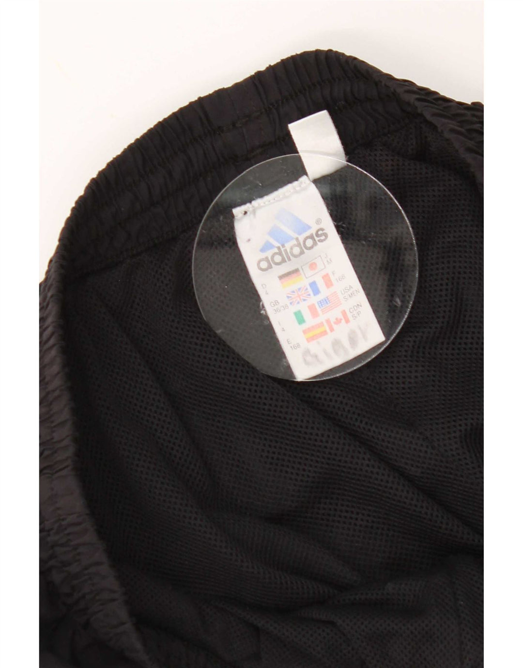 Adidas Mens Tracksuit Trousers UK 36/38 Small Black Polyester