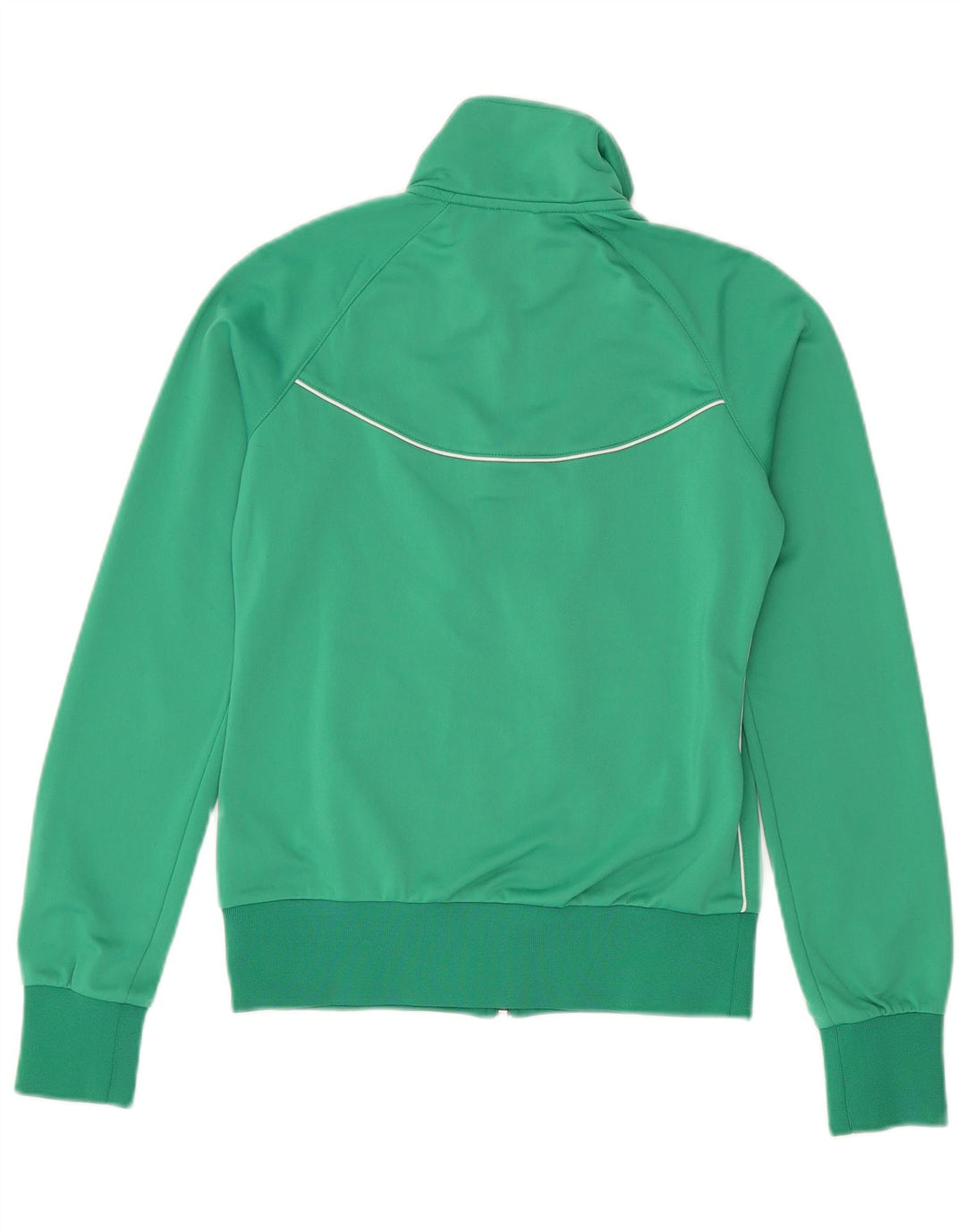 Nike Womens Tracksuit Top Jacket UK 8/10 Small Green Polyester