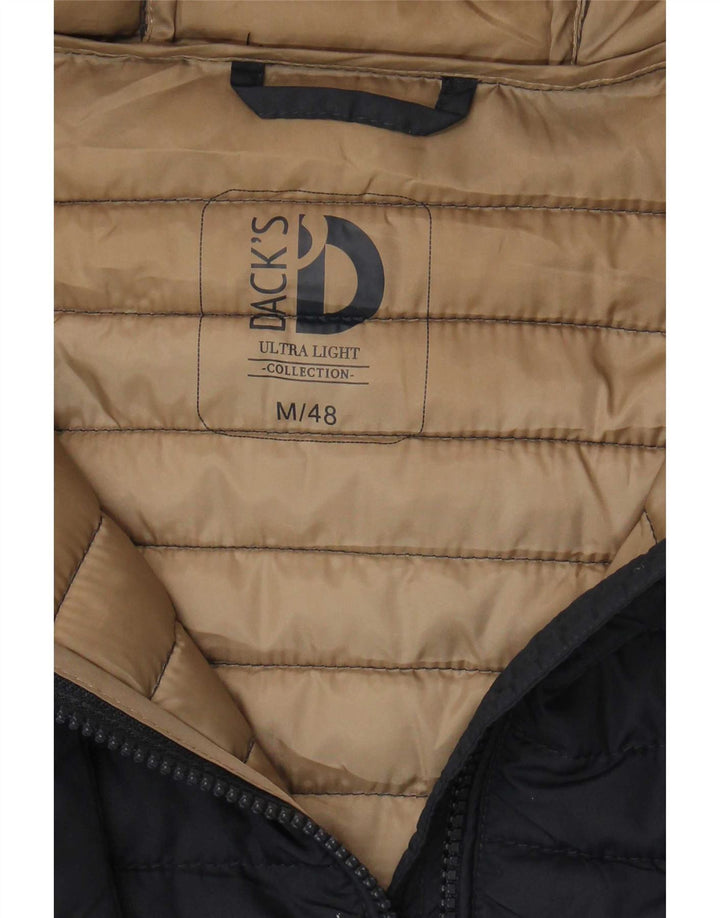 Dack's Mens Hooded Padded Jacket IT 48 Medium Navy Blue