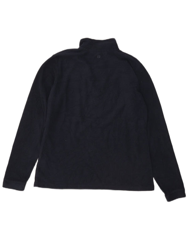 Mountain Warehouse Womens Zip Neck Fleece Jumper UK 14 Large Navy Blue