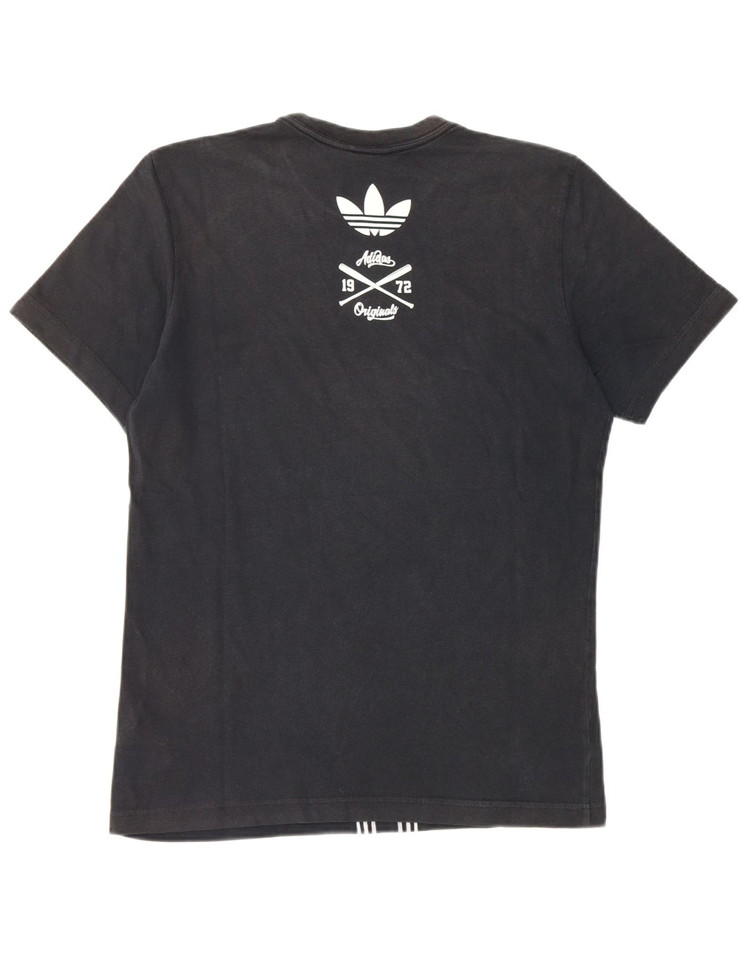Adidas Mens Graphic T-Shirt Top Small Black Cotton
