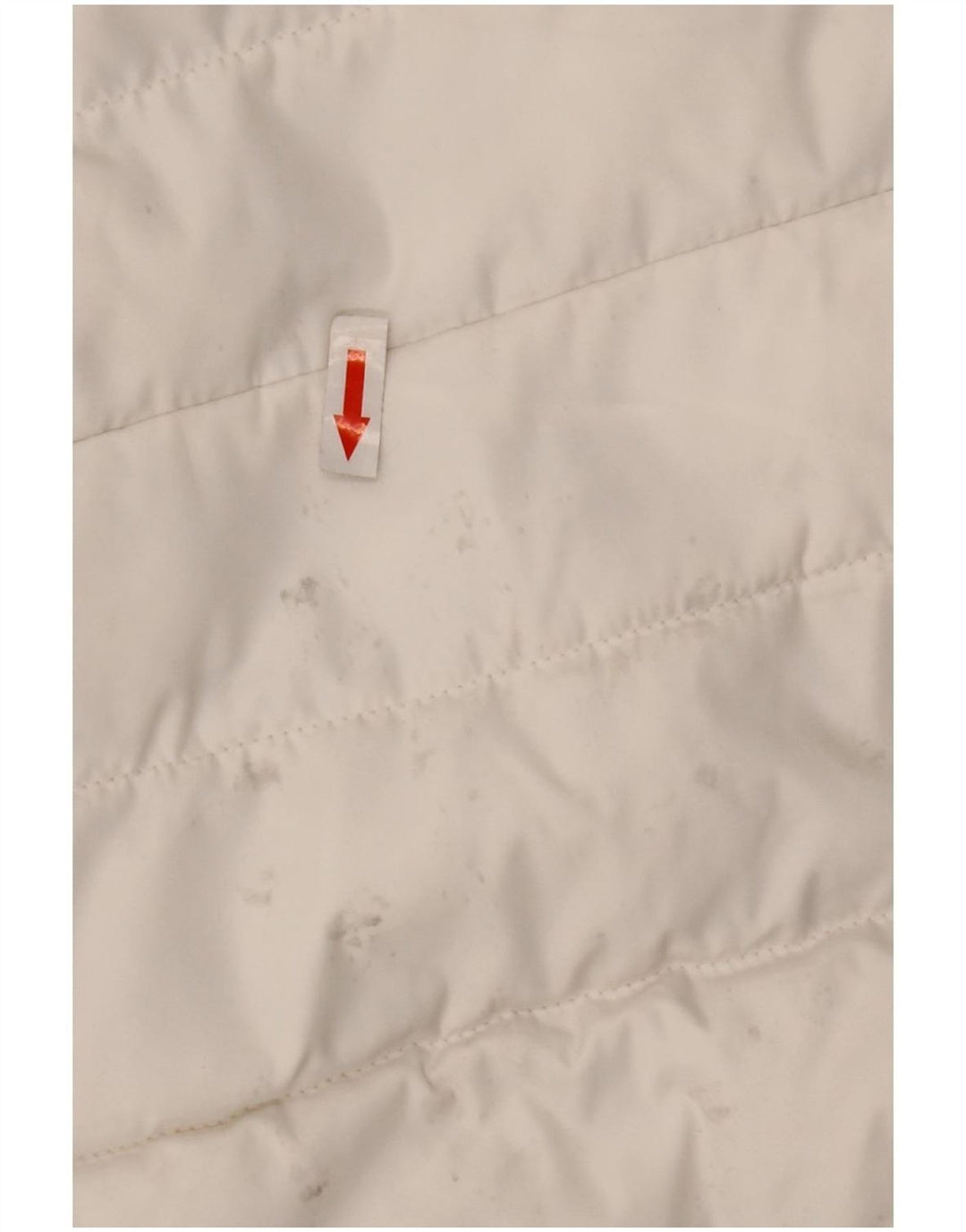 Superdry Womens Hooded Padded Jacket UK 14 Large White Polyester