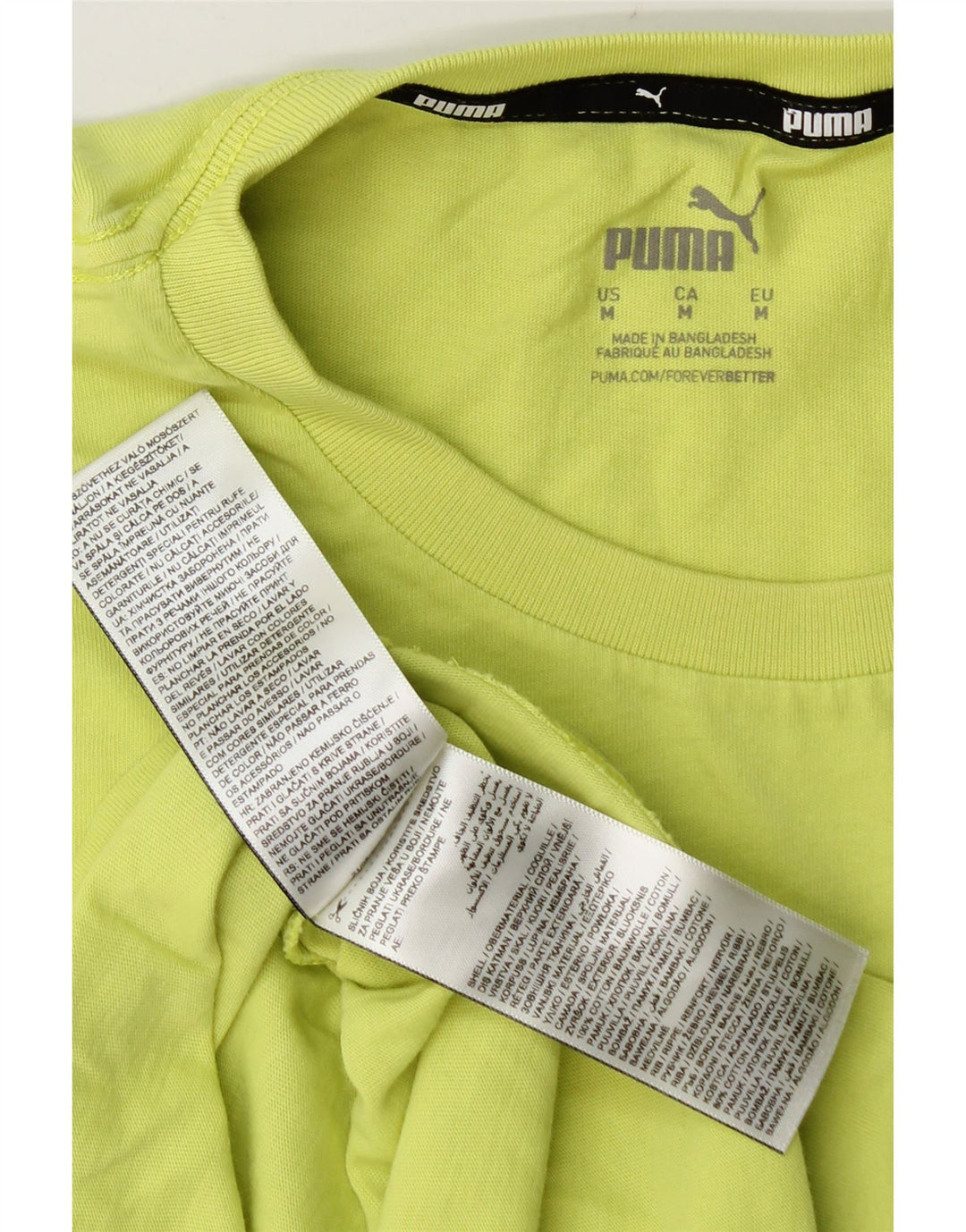 PUMA Mens Graphic Vest Top Medium Green Cotton