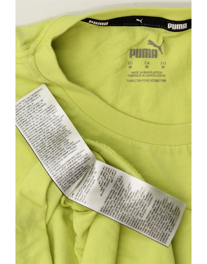 PUMA Mens Graphic Vest Top Medium Green Cotton