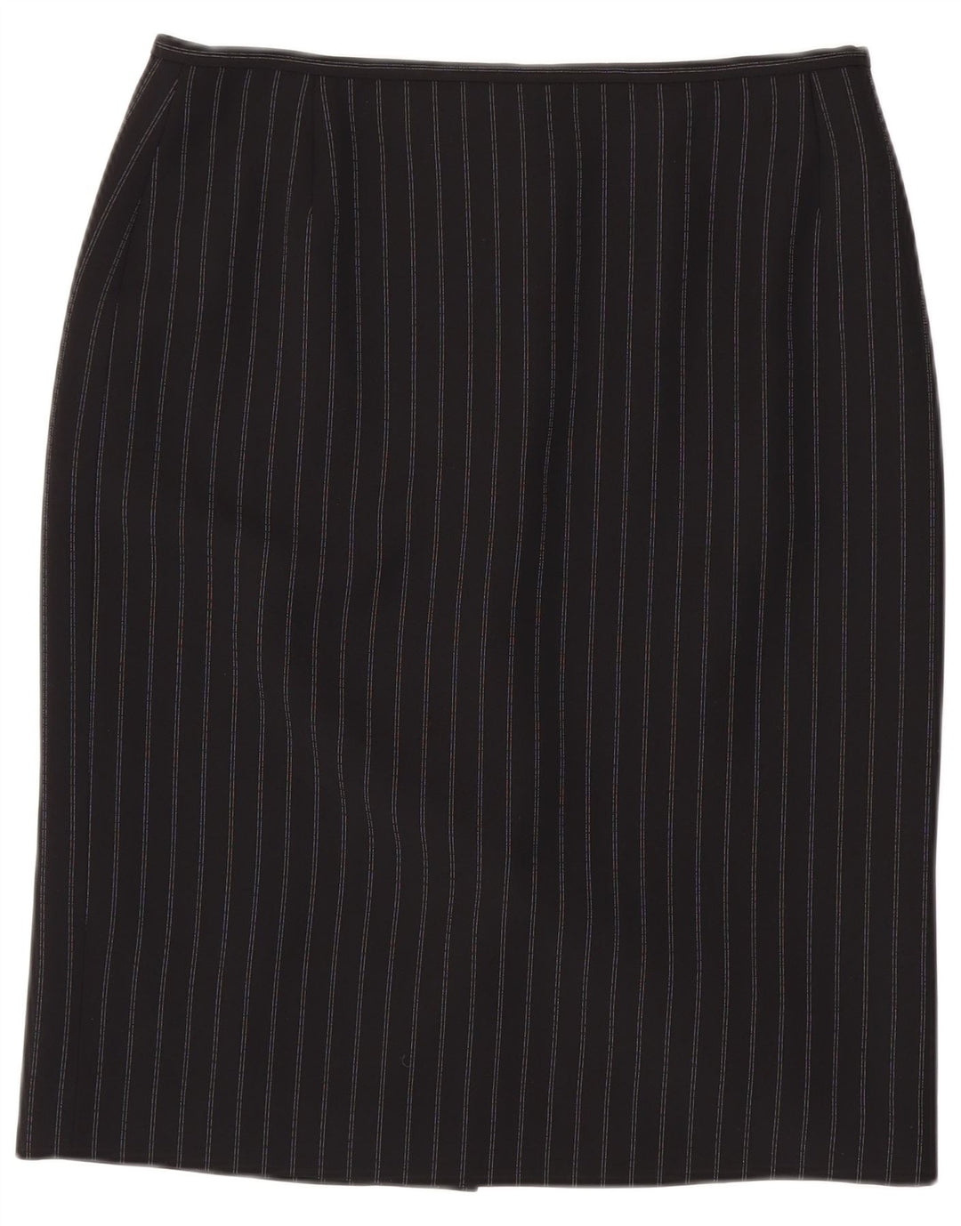 JAEGER Womens Pencil Skirt UK 16 Large W34  Black Striped Polyester