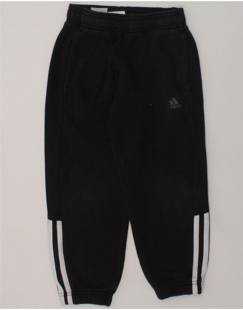 ADIDAS Boys Tracksuit Trousers Joggers 5-6 Years Black Cotton | Vintage Adidas | Thrift | Second-Hand Adidas | Used Clothing | Messina Hembry 