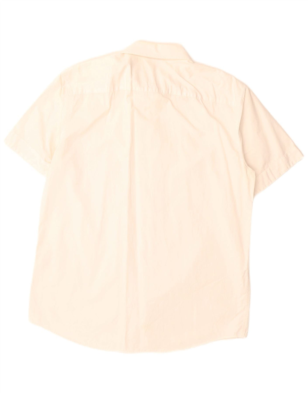 Levi's Mens Short Sleeve Shirt Large Off White Cotton