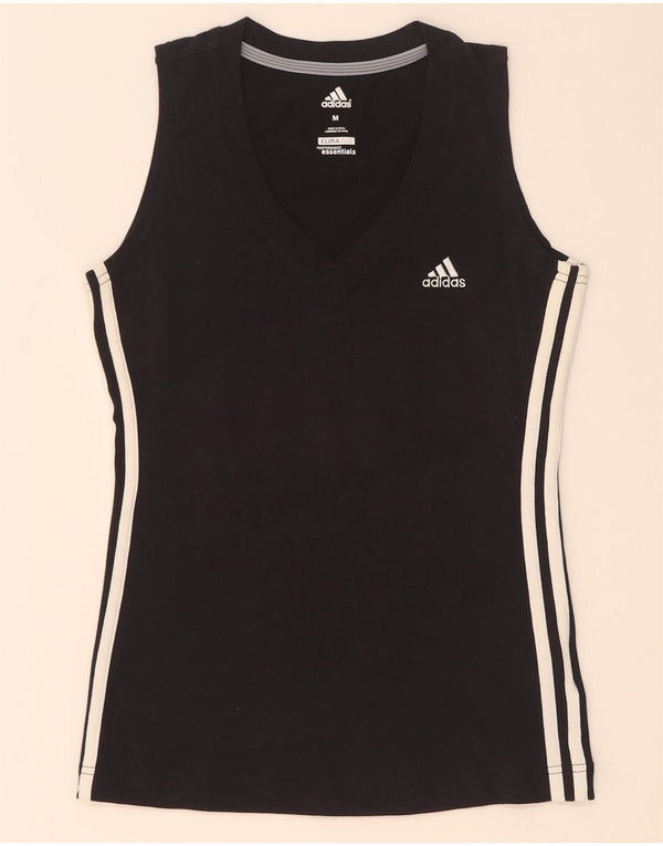 Adidas Womens Clima 365 Vest Top UK 12 Medium Black Cotton