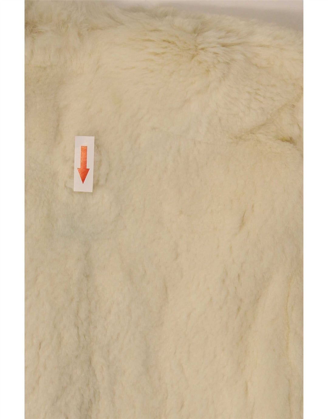 Vintage Womens Faux Fur Capelet Coat One Size Off White