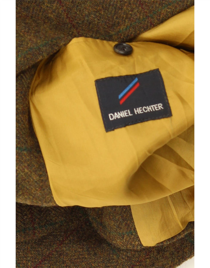 Daniel Hechter Mens 2 in 1 Blazer Jacket UK 40 Large Green Houndstooth