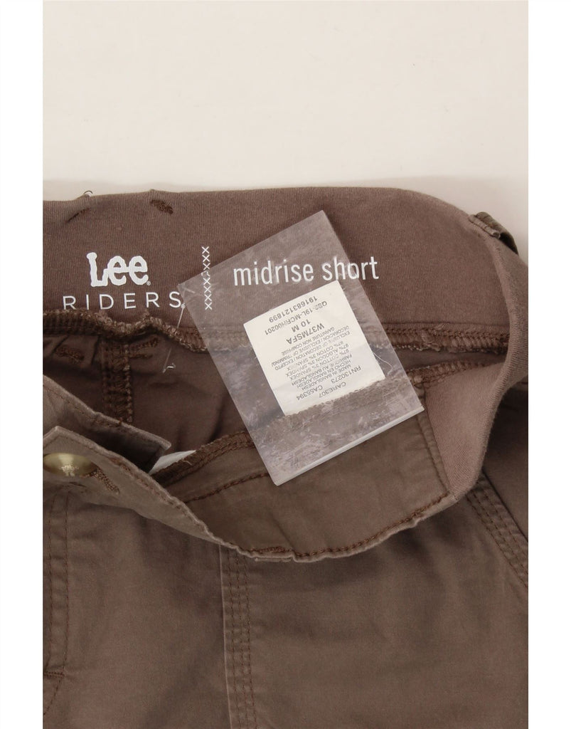 LEE Womens Riders Mid Rise Casual Shorts US 10 Large W36  Grey Cotton Vintage Lee and Second-Hand Lee from Messina Hembry 
