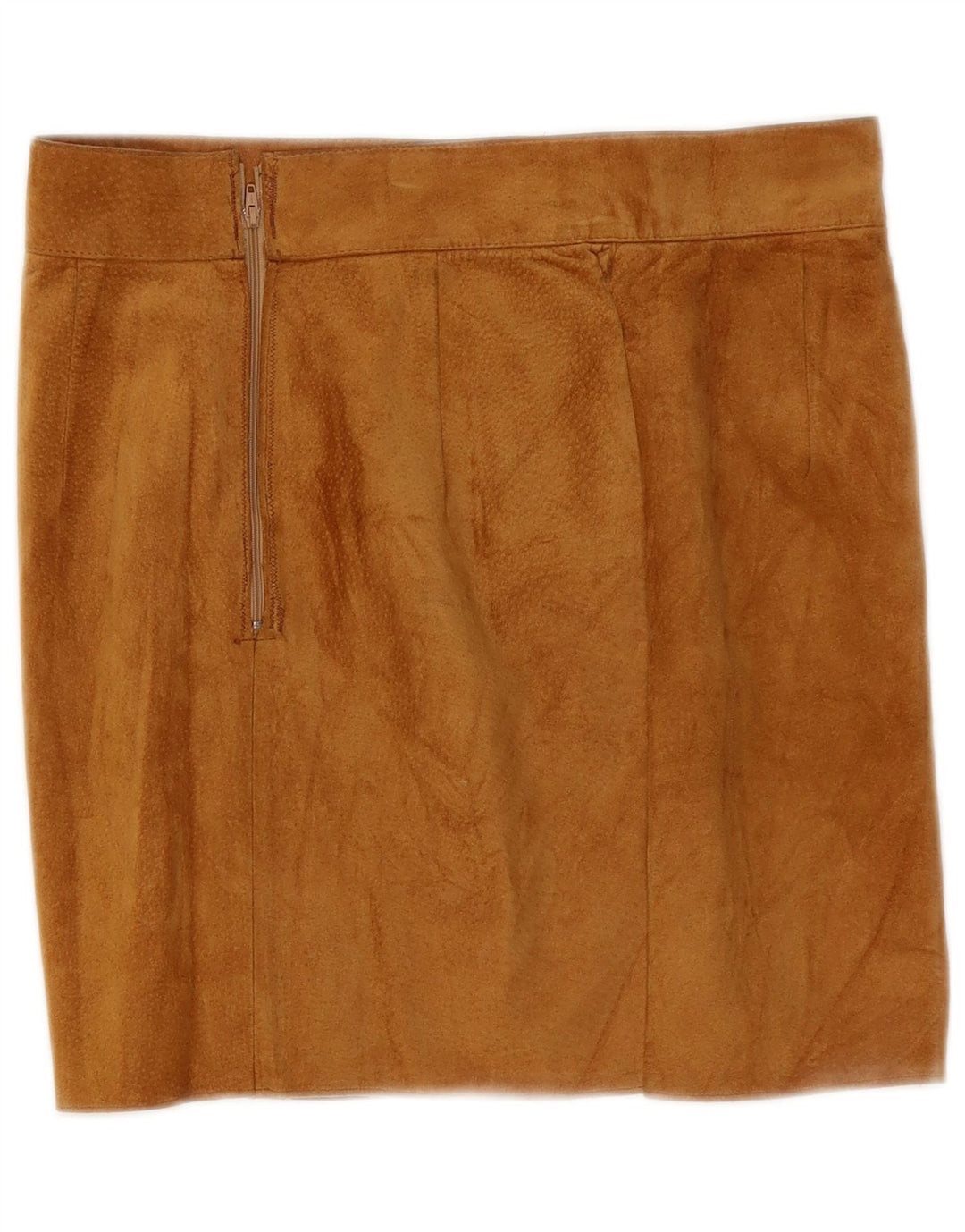 Vintage Womens Carla Suede Mini Skirt Large W32  Brown