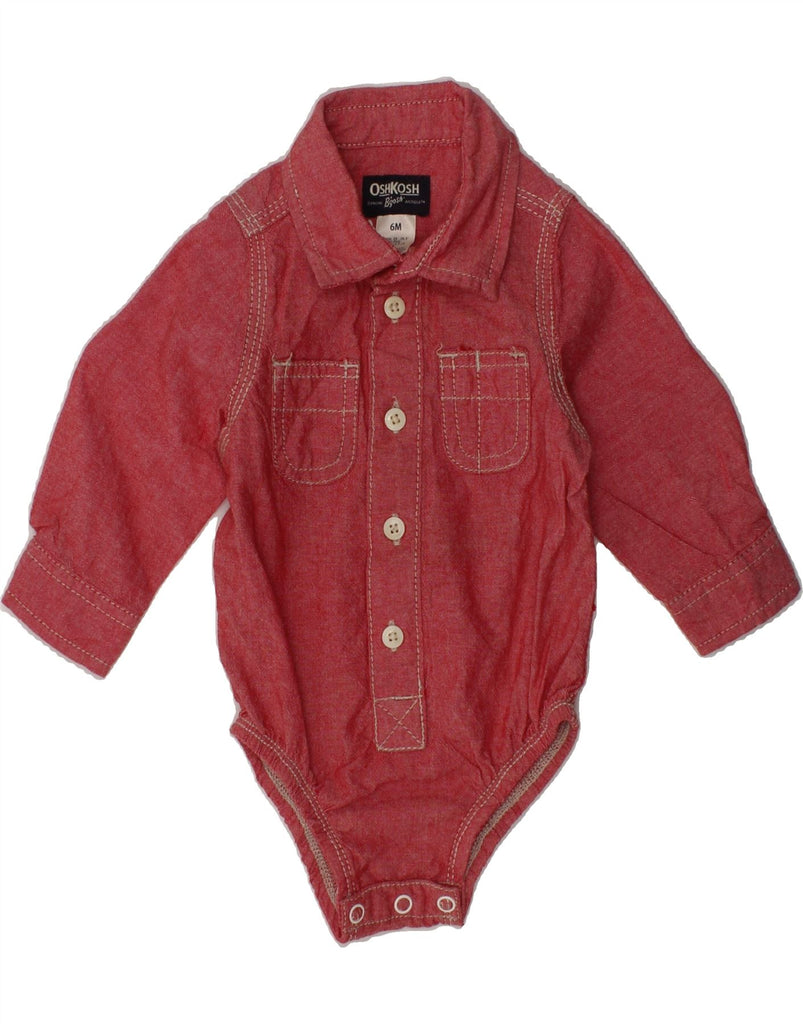 OSH KOSH Baby Boys Bodysuit 3-6 Months Red Cotton | Vintage Osh Kosh | Thrift | Second-Hand Osh Kosh | Used Clothing | Messina Hembry 