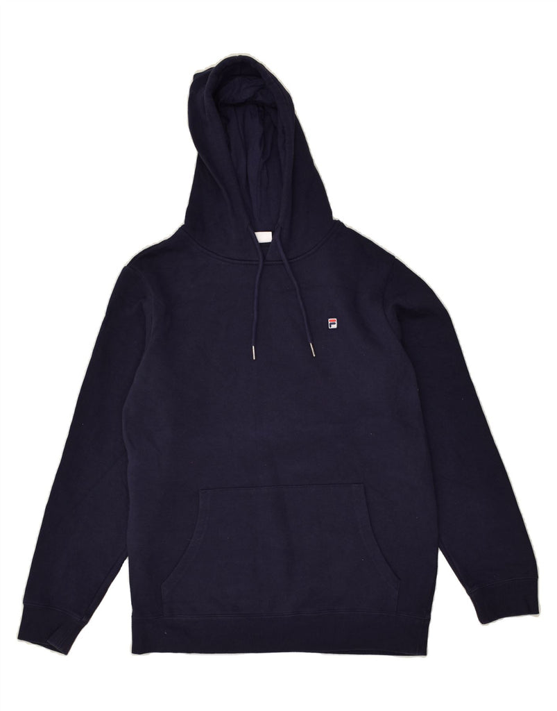 CHAMPION Mens Hoodie Jumper Small Navy Blue Cotton | Vintage Champion | Thrift | Second-Hand Champion | Used Clothing | Messina Hembry 