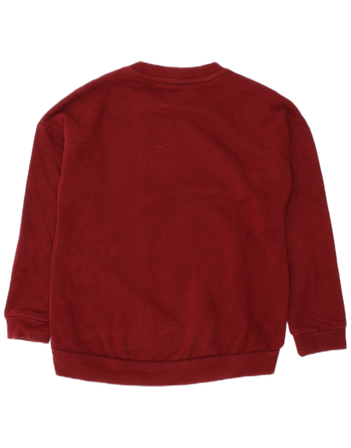 FERRARI Boys Sweatshirt Jumper 5-6 Years Burgundy Cotton