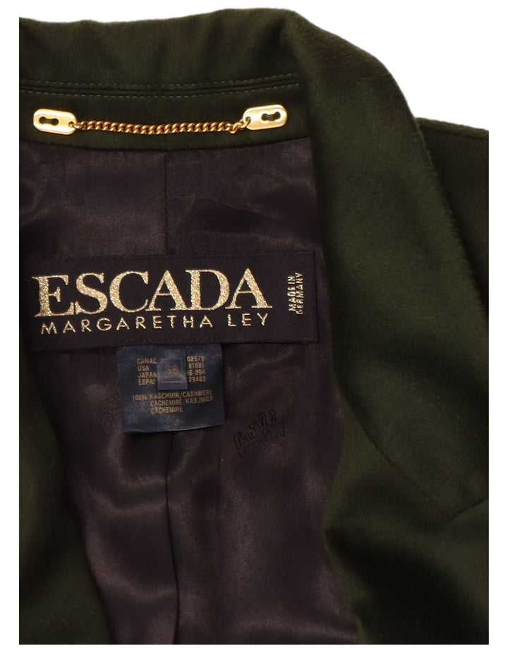 Escada Womens Margaretha Ley Blazer Jacket EU 38 Medium Green